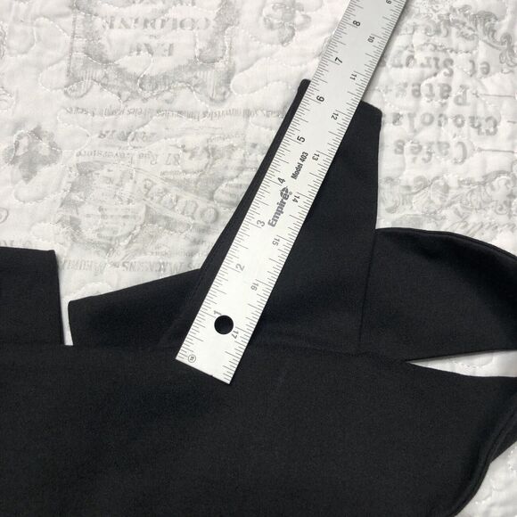 Adelyn Rae Women's Black Nicole One Shoulder Trumpet Knee Length Dress Sz S - Picture 12 of 14